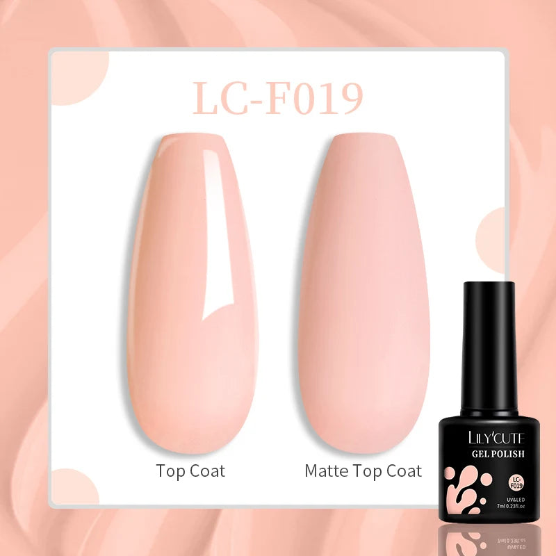 LILYCUTE Pink Purple Color Gel Nail Polish Spring Summer Semi Permanent For Manicure Soak Off Nail Art Gel Varnish - Nextwave Zone