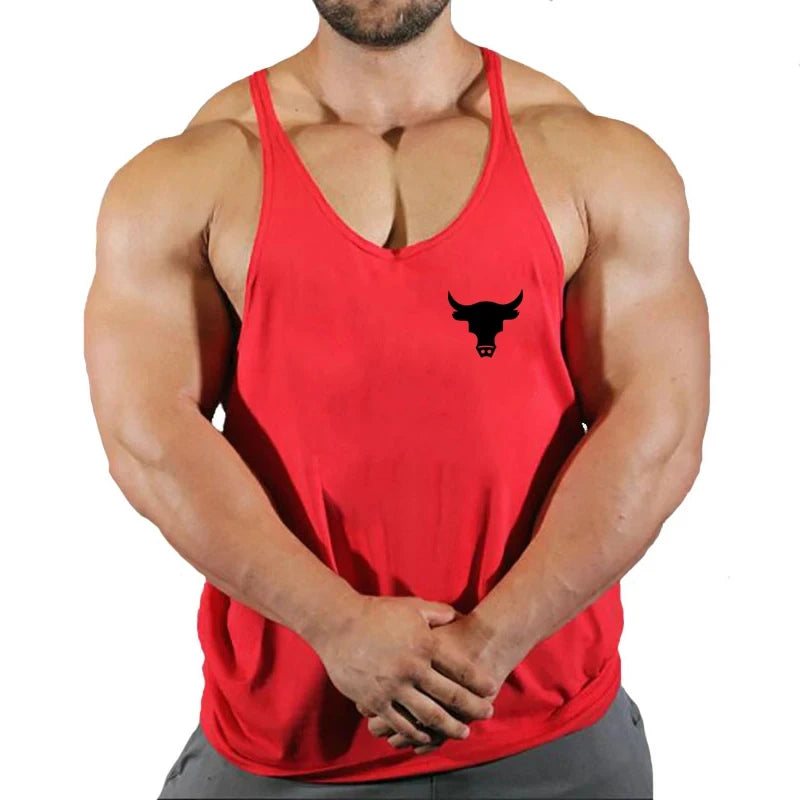 Gym Shirt Gyms Man Workout Bodybuilding Men Sportswear Men's Clothes Tank Top Vest Clothing Muscle Singlet Fitness Undershirt - Nextwave Zone