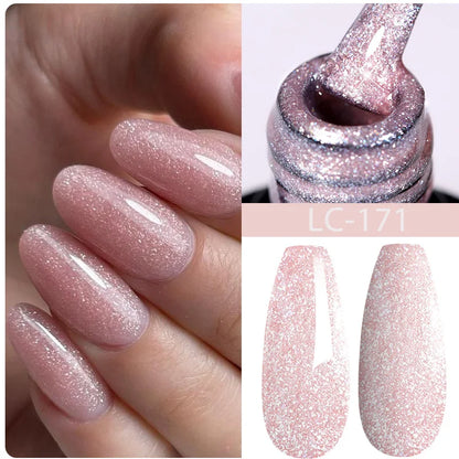 LILYCUTE Pink Purple Color Gel Nail Polish Spring Summer Semi Permanent For Manicure Soak Off Nail Art Gel Varnish - Nextwave Zone