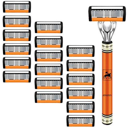 6-Layers Safety Razor Set High Quality Men Razor Sharp Stainless Steel Shaving Changeable Shaver Head Blade ﻿ - Nextwave Zone