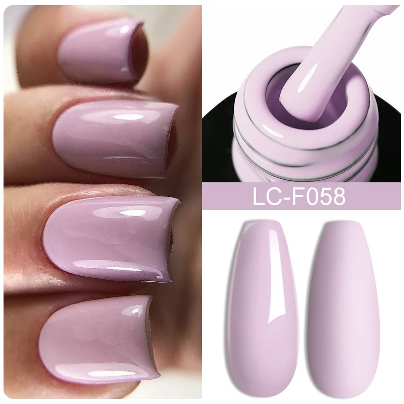 LILYCUTE Pink Purple Color Gel Nail Polish Spring Summer Semi Permanent For Manicure Soak Off Nail Art Gel Varnish - Nextwave Zone