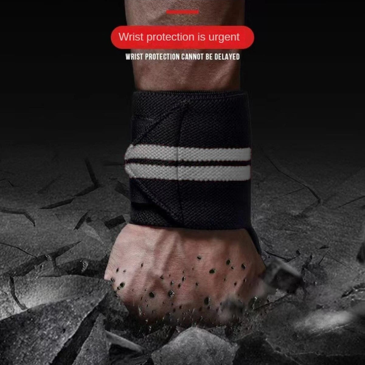 1 pair of bandage wrapped wristbands for professional use in weightlifting and gym training - Nextwave Zone