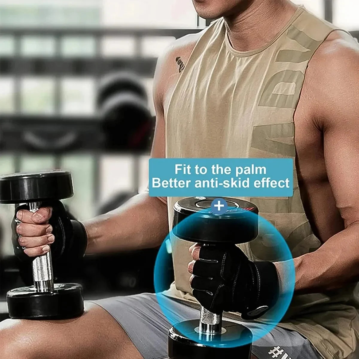 Gym Gloves for Men Women Fitness Weight Lifting Wristband Gloves Body Building Training Sports Exercise Cycling Glove Shockproof - Nextwave Zone