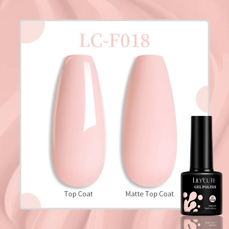 LILYCUTE Pink Purple Color Gel Nail Polish Spring Summer Semi Permanent For Manicure Soak Off Nail Art Gel Varnish - Nextwave Zone