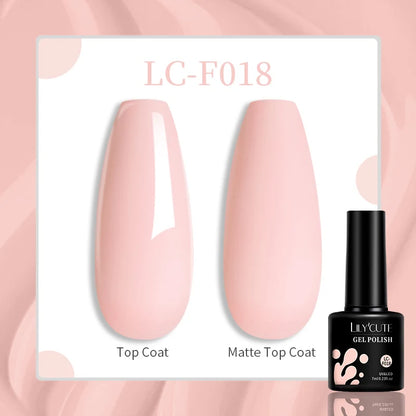 LILYCUTE Pink Purple Color Gel Nail Polish Spring Summer Semi Permanent For Manicure Soak Off Nail Art Gel Varnish - Nextwave Zone
