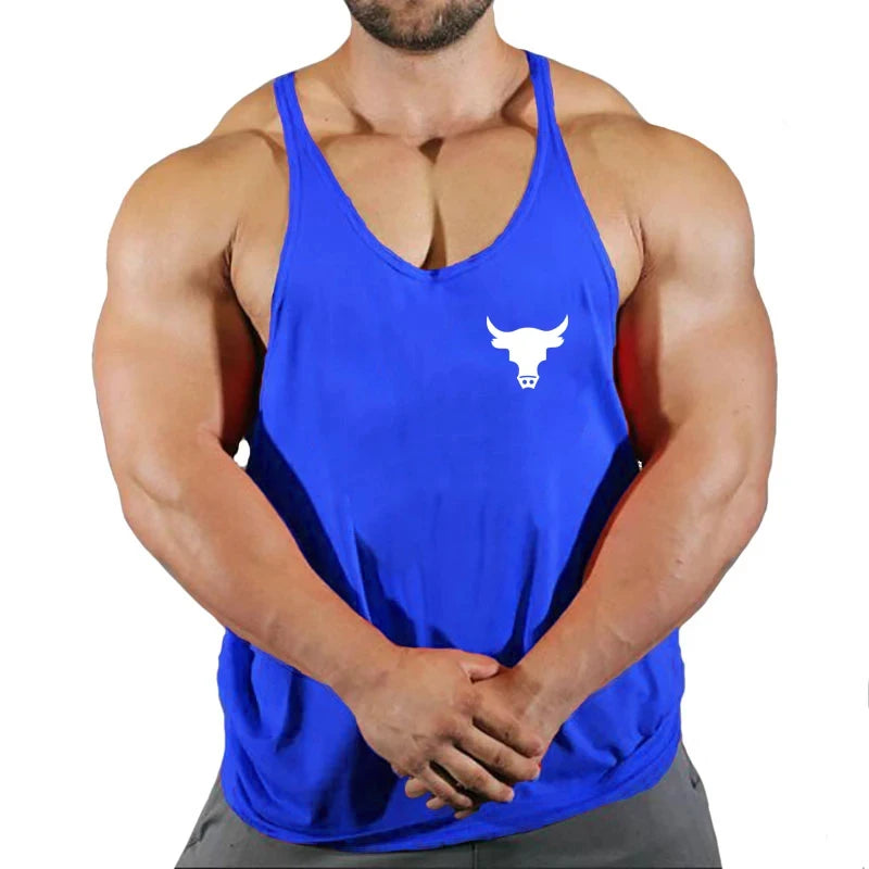 Gym Shirt Gyms Man Workout Bodybuilding Men Sportswear Men's Clothes Tank Top Vest Clothing Muscle Singlet Fitness Undershirt - Nextwave Zone