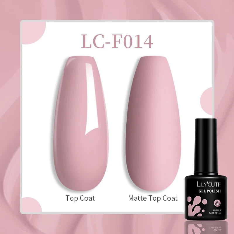 LILYCUTE Pink Purple Color Gel Nail Polish Spring Summer Semi Permanent For Manicure Soak Off Nail Art Gel Varnish - Nextwave Zone
