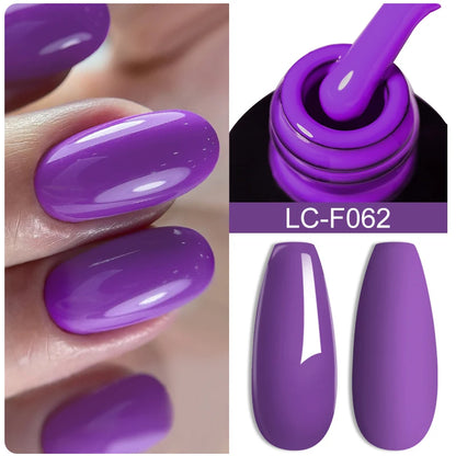LILYCUTE Pink Purple Color Gel Nail Polish Spring Summer Semi Permanent For Manicure Soak Off Nail Art Gel Varnish - Nextwave Zone