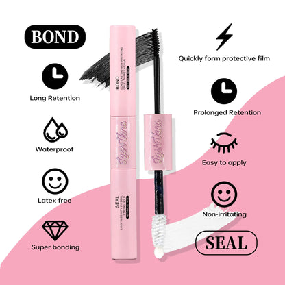 DIY Lashes Extension Kit Eyelashes 200 PCS Clusters Lash Bond and Seal Makeup Tools for Gluing Lashes Gluing Glue Accessories - Nextwave Zone