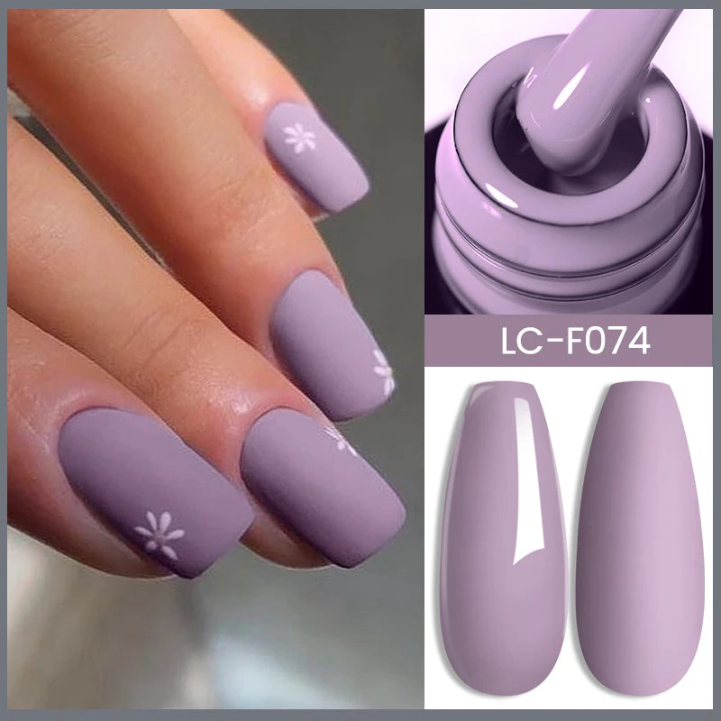 LILYCUTE Pink Purple Color Gel Nail Polish Spring Summer Semi Permanent For Manicure Soak Off Nail Art Gel Varnish - Nextwave Zone