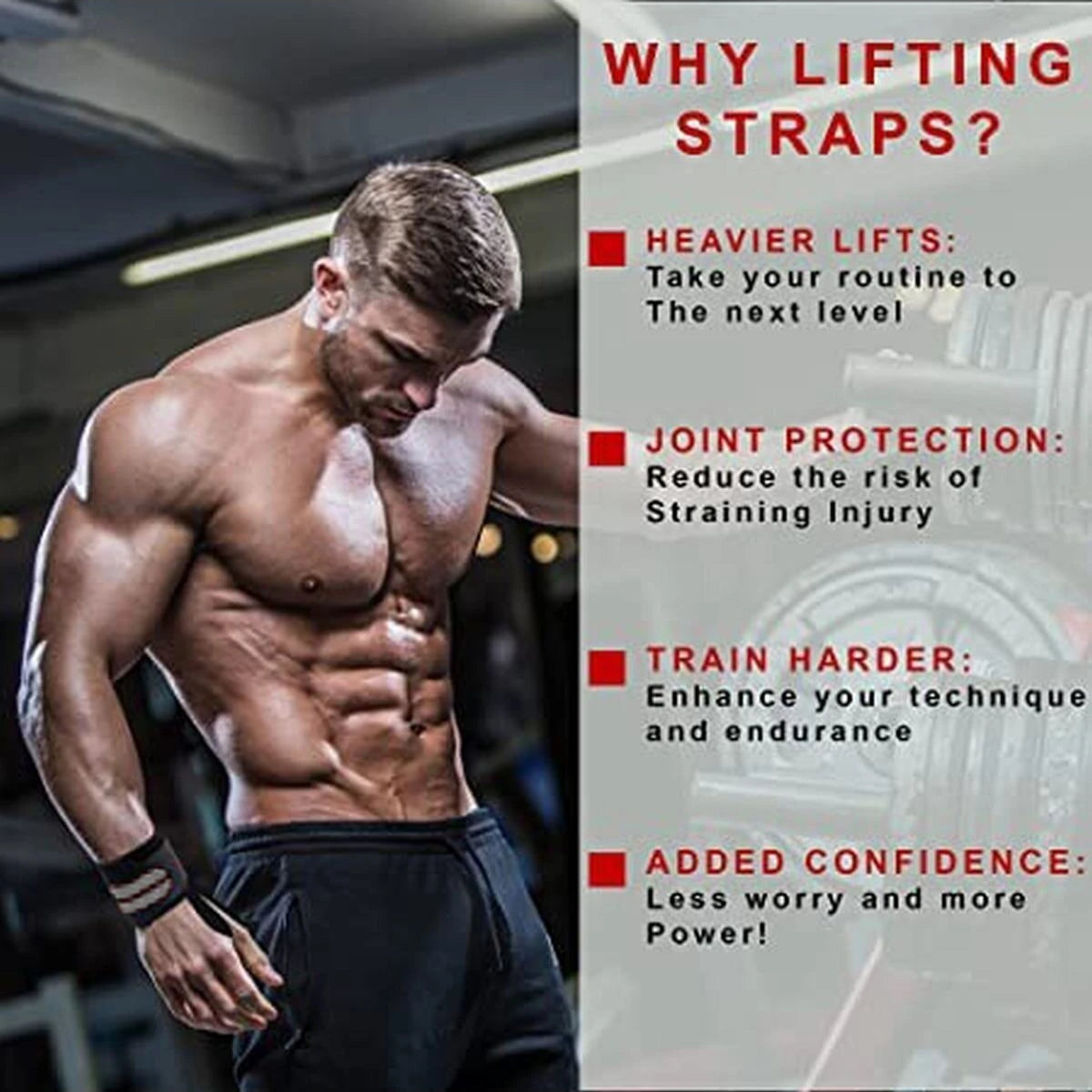 1 pair of bandage wrapped wristbands for professional use in weightlifting and gym training - Nextwave Zone