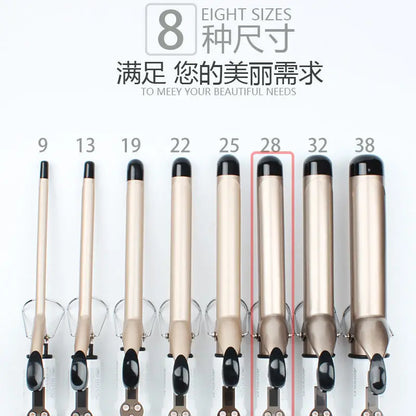 Hair Curlers Waves Electric Professional Ceramic Hair Curler Lcd Curling Iron Roller Curls Wand Waver Fashion Styling Tools - Nextwave Zone