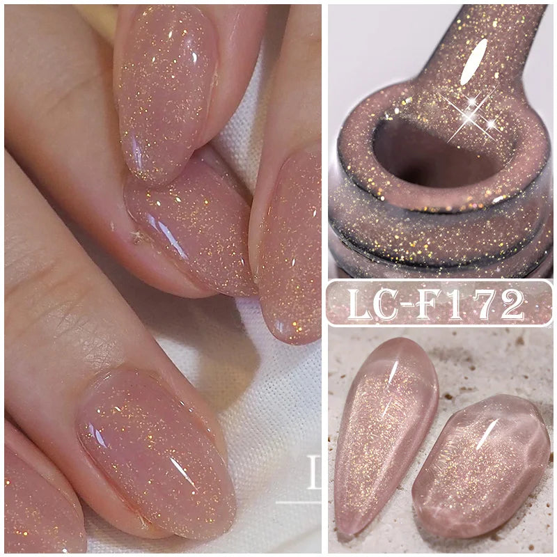 LILYCUTE Pink Purple Color Gel Nail Polish Spring Summer Semi Permanent For Manicure Soak Off Nail Art Gel Varnish - Nextwave Zone