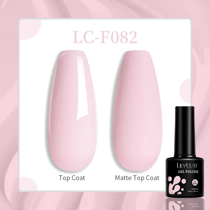 LILYCUTE Pink Purple Color Gel Nail Polish Spring Summer Semi Permanent For Manicure Soak Off Nail Art Gel Varnish - Nextwave Zone