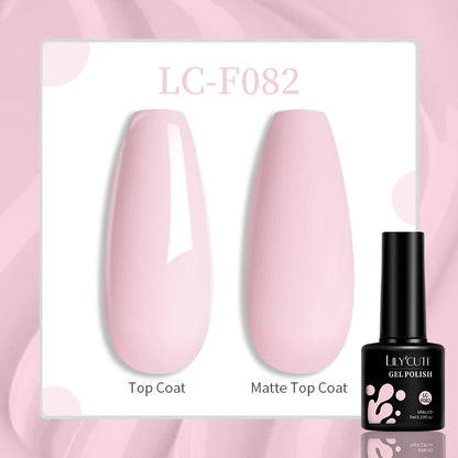 LILYCUTE Pink Purple Color Gel Nail Polish Spring Summer Semi Permanent For Manicure Soak Off Nail Art Gel Varnish - Nextwave Zone