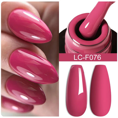LILYCUTE Pink Purple Color Gel Nail Polish Spring Summer Semi Permanent For Manicure Soak Off Nail Art Gel Varnish - Nextwave Zone