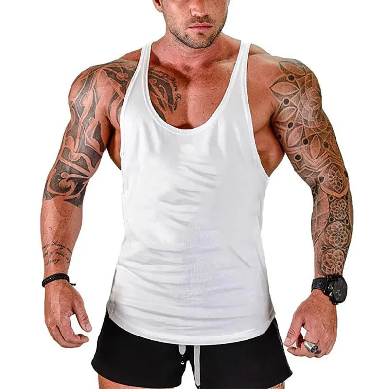 Gym Shirt Gyms Man Workout Bodybuilding Men Sportswear Men's Clothes Tank Top Vest Clothing Muscle Singlet Fitness Undershirt - Nextwave Zone