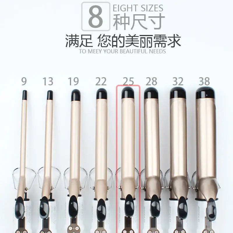 Hair Curlers Waves Electric Professional Ceramic Hair Curler Lcd Curling Iron Roller Curls Wand Waver Fashion Styling Tools - Nextwave Zone