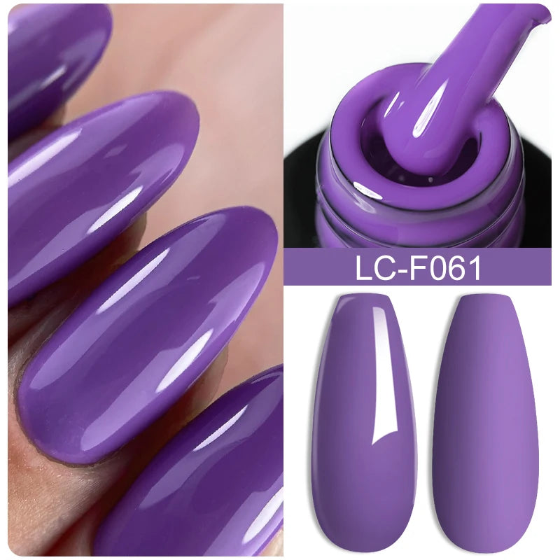LILYCUTE Pink Purple Color Gel Nail Polish Spring Summer Semi Permanent For Manicure Soak Off Nail Art Gel Varnish - Nextwave Zone