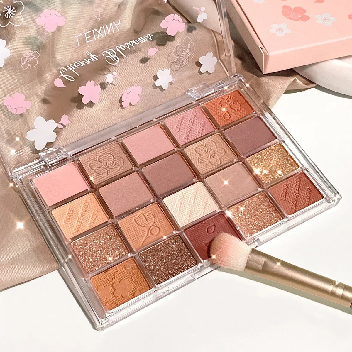 20-Color Eyeshadow Palette – Shimmer & Matte, Highly Pigmented, Blendable & Long-Lasting - Nextwave Zone