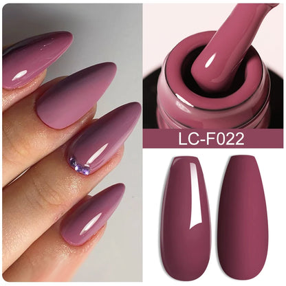 LILYCUTE Pink Purple Color Gel Nail Polish Spring Summer Semi Permanent For Manicure Soak Off Nail Art Gel Varnish - Nextwave Zone