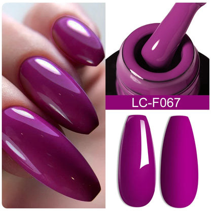 LILYCUTE Pink Purple Color Gel Nail Polish Spring Summer Semi Permanent For Manicure Soak Off Nail Art Gel Varnish - Nextwave Zone