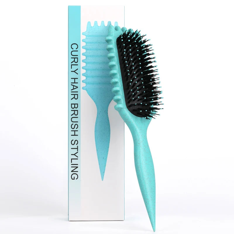 Salon Styling Curly Hair Styling Brush Curl Hair Brush for Combing and Shaping Men's and Women's Curls Reduce Pulling Tools - Nextwave Zone