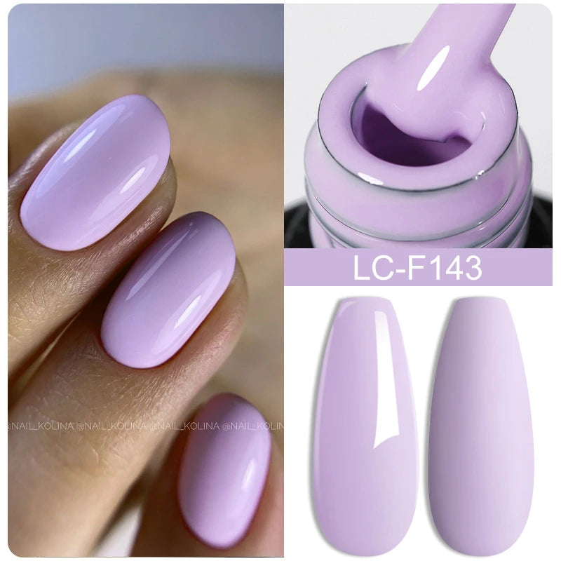 LILYCUTE Pink Purple Color Gel Nail Polish Spring Summer Semi Permanent For Manicure Soak Off Nail Art Gel Varnish - Nextwave Zone
